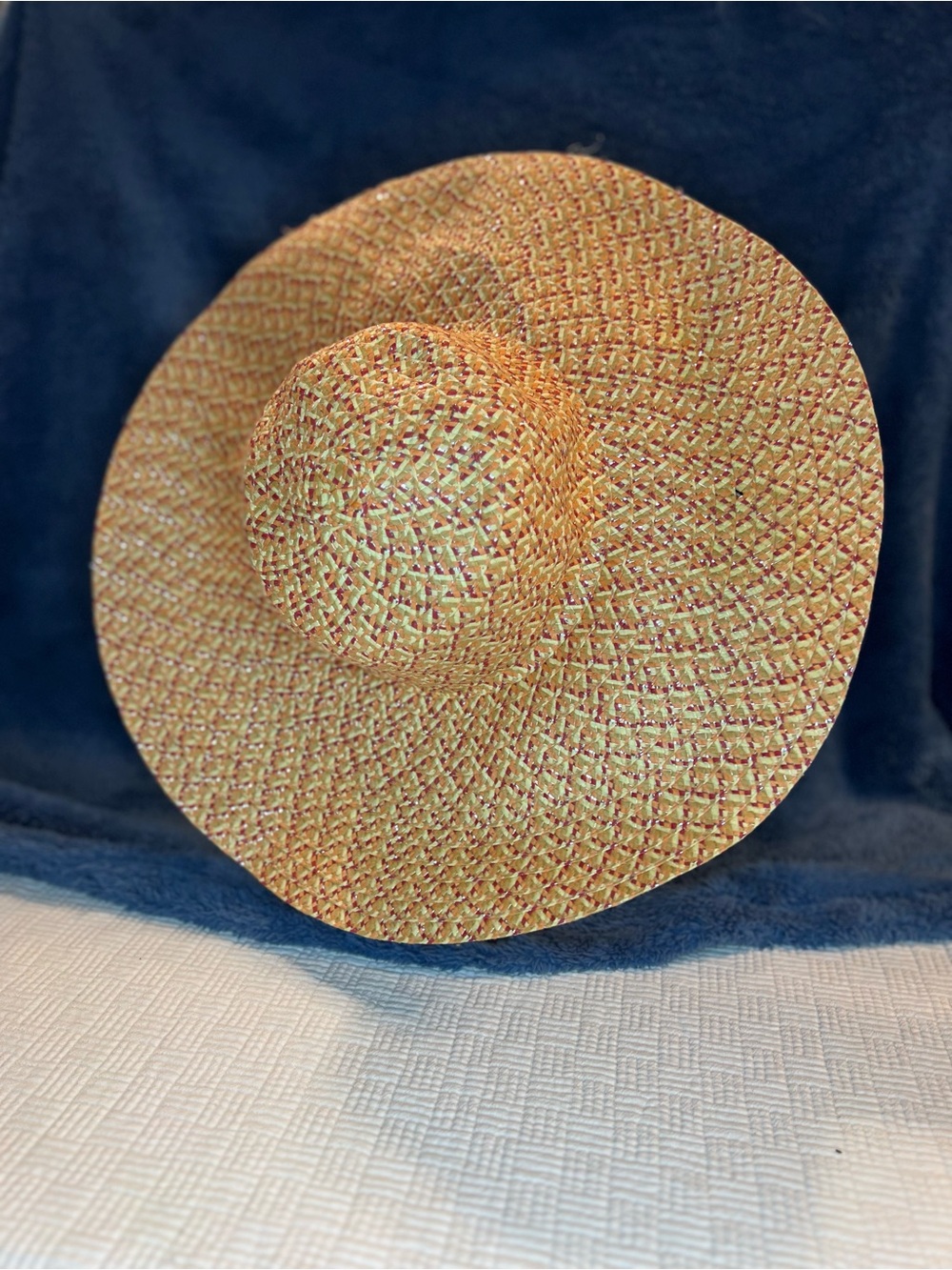 Straw Wide-Brim Sun Hat - Natural Tan